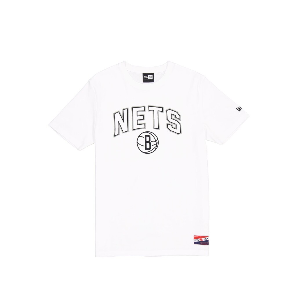New Era Brooklyn Nets Throwback White T-Shirt - Size 3XL